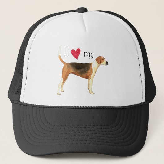Ik hou van mijn Amerikaanse hond Trucker Pet (Voorkant)