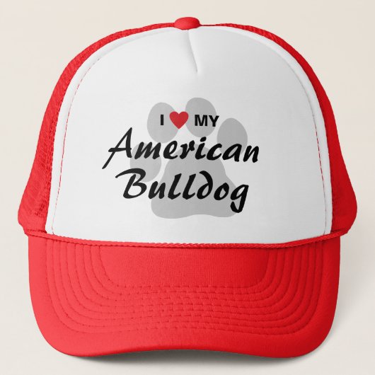 Ik hou van mijn Amerikaanse hond Trucker Pet (Voorkant)