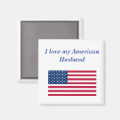 Ik hou van mijn Amerikaanse man Magneet (Voorkant / Achterkant)