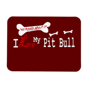 Ik hou van mijn Amerikaanse Pit Bull Terrier Dog Magneet