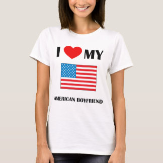 Ik hou van mijn Amerikaanse vriend Dames in Baby D T-shirt