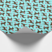 Ik hou van mijn Amerikaanse waterspaniel Cadeaupapier (Hoek)