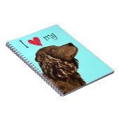 Ik hou van mijn Amerikaanse waterspaniel Notitieboek (Rechterzijde)