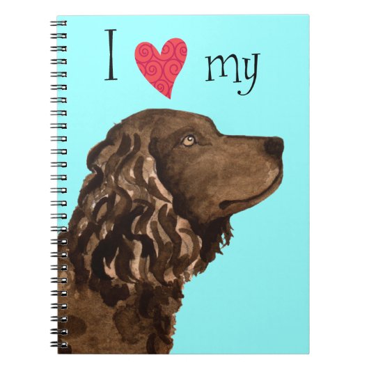 Ik hou van mijn Amerikaanse waterspaniel Notitieboek (Voorkant)
