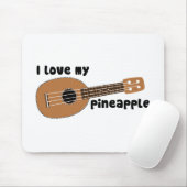 Ik hou van mijn ananasappel Ukulele Muismat (Met muis)