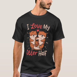 Ik hou van mijn andere helft voor dierenwoordspeli t-shirt