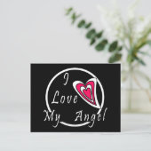 Ik hou van mijn Angel Briefkaart (Staand voorkant)