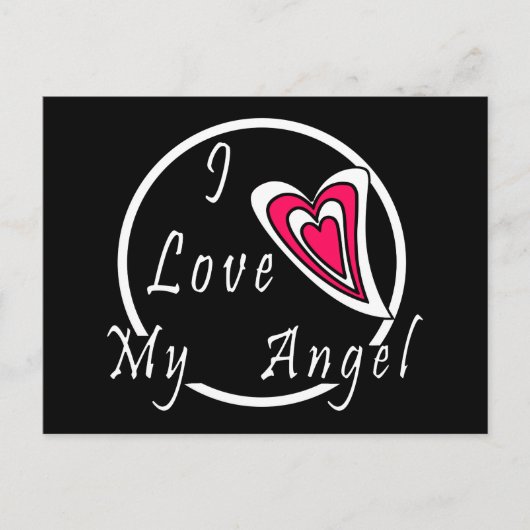 Ik hou van mijn Angel Briefkaart (Voorkant)