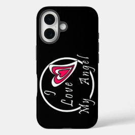 Ik hou van mijn Angel iPhone 16 Hoesje