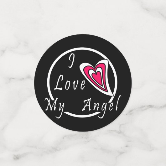 Ik hou van mijn Angel Confetti (Kleine voorkant)