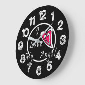 Ik hou van mijn Angel Grote Klok (Hoek)