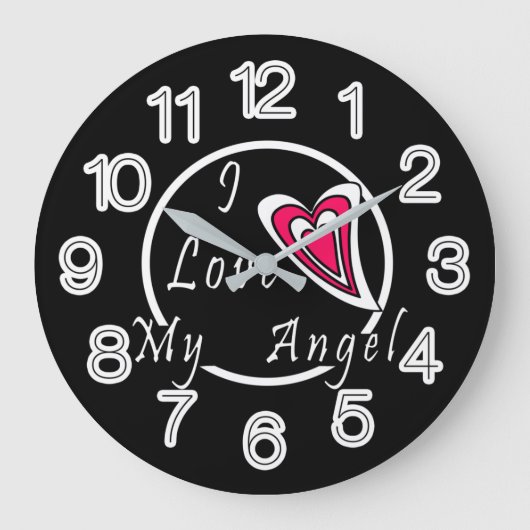 Ik hou van mijn Angel Grote Klok (Voorkant)