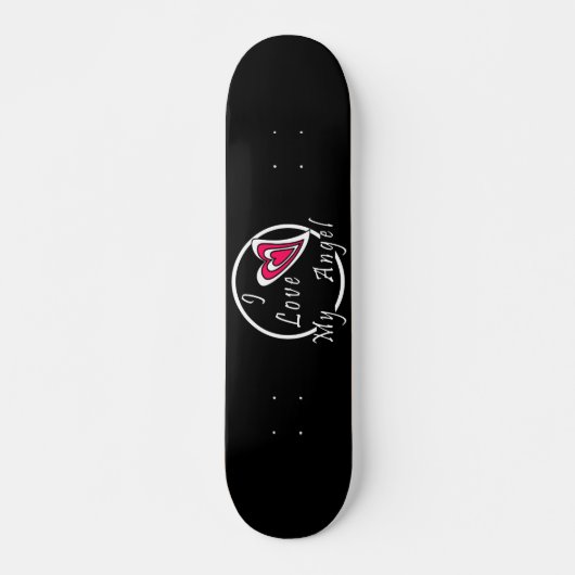 Ik hou van mijn Angel Persoonlijk Skateboard (Voorkant)