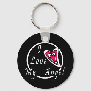 Ik hou van mijn Angel Sleutelhanger