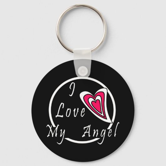 Ik hou van mijn Angel Sleutelhanger (Voorkant)