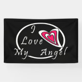 Ik hou van mijn Angel Spandoek (Horizontaal)