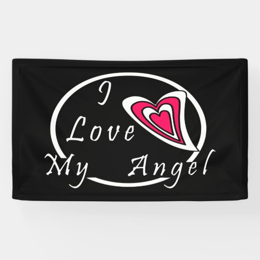 Ik hou van mijn Angel Spandoek (Horizontaal)