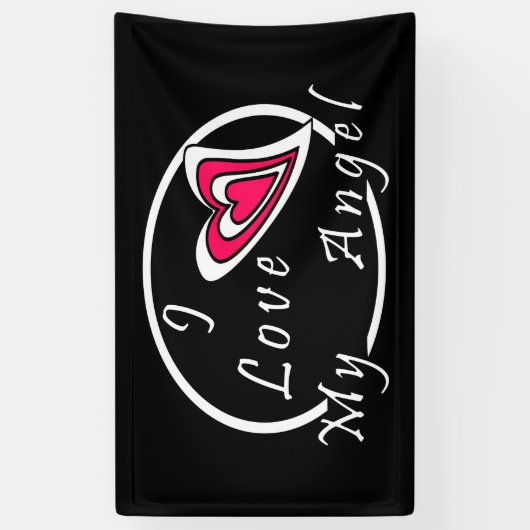 Ik hou van mijn Angel Spandoek (Verticaal)