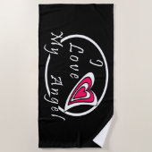 Ik hou van mijn Angel Strandlaken (Voorkant)