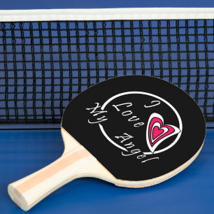 Ik hou van mijn Angel Tafeltennisbatje