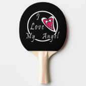 Ik hou van mijn Angel Tafeltennisbatje (Voorkant)