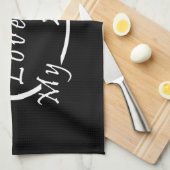 Ik hou van mijn Angel Theedoek (Quarter Fold)