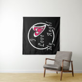 Ik hou van mijn Angel Wandkleed (In situ)