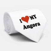 Ik hou van mijn Angora Cat Merchandise Stropdas (Opgerold)