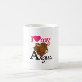 Ik hou van mijn angus koffiemok (Center)