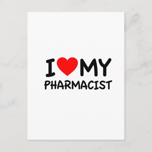 Ik hou van mijn apotheker briefkaart (Voorkant)