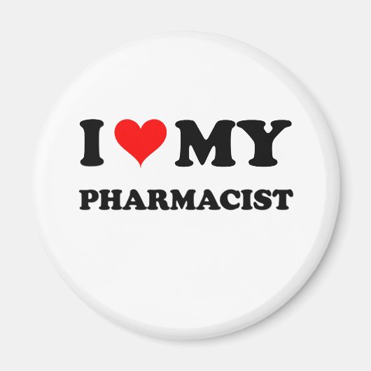 Ik hou van mijn apotheker magneet (Voorkant)