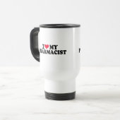 Ik hou van mijn apotheker reisbeker (Voorkant links)