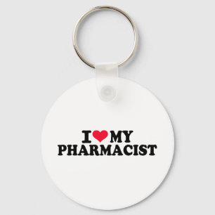Ik hou van mijn apotheker sleutelhanger