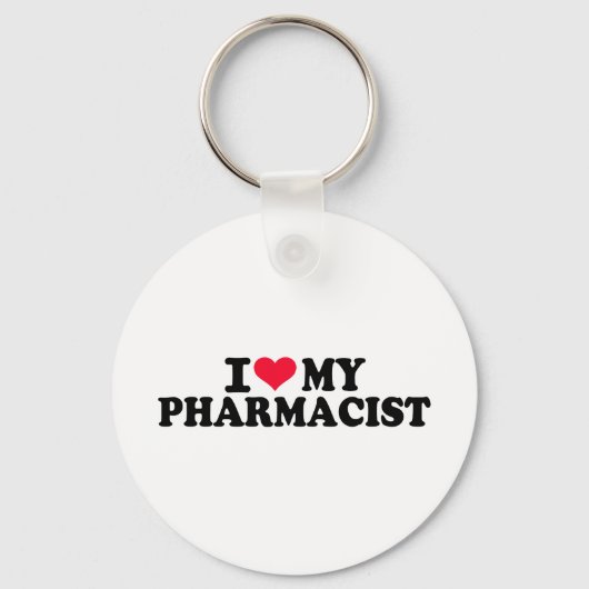 Ik hou van mijn apotheker sleutelhanger (Voorkant)