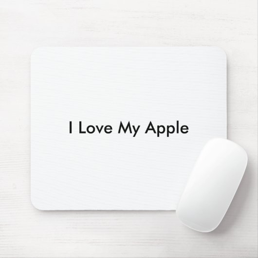 Ik hou van mijn Apple-Mousepad Muismat (Met muis)