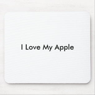 Ik hou van mijn Apple-Mousepad Muismat