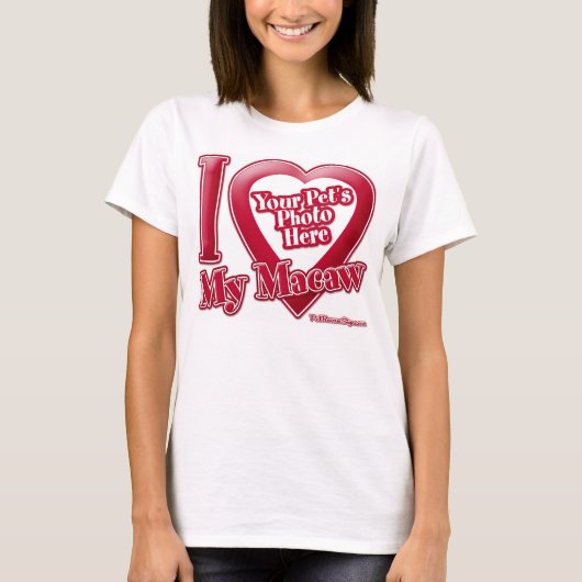 Ik hou van mijn ara - Foto T-shirt (Voorkant)