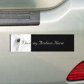 Ik hou van mijn Arabisch paard Bumpersticker (Op auto)