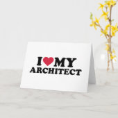 Ik hou van mijn architect kaart (Gele Bloem)