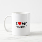 Ik hou van mijn architect koffiemok (Links)