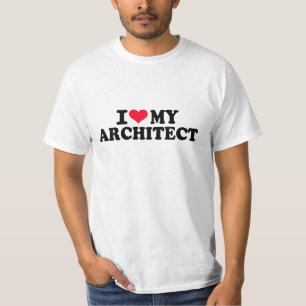 Ik hou van mijn architect t-shirt