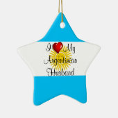 Ik hou van mijn Argentijnse man Keramisch Ornament (Rechts)