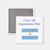 Ik hou van mijn Argentijnse vrouw Magneet (Voorkant / Achterkant)