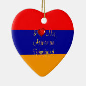 Ik hou van mijn Armeense echtgenoot Keramisch Ornament (Rechts)