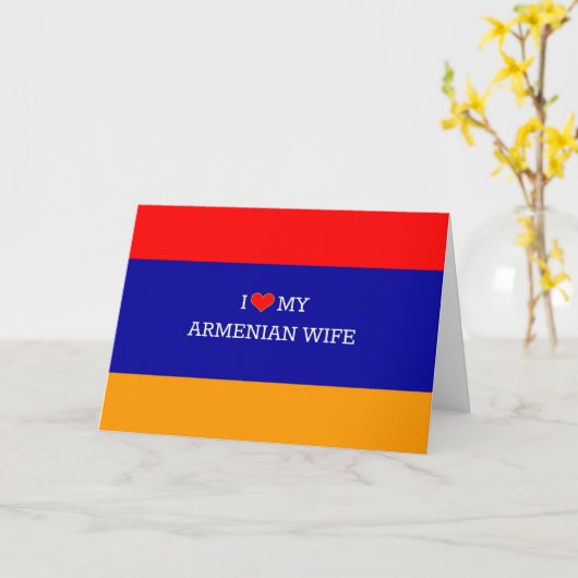 Ik hou van mijn Armeense vrouw Kaart (Gele Bloem)