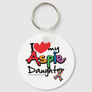 Ik hou van mijn Aspie Daughter Sleutelhanger