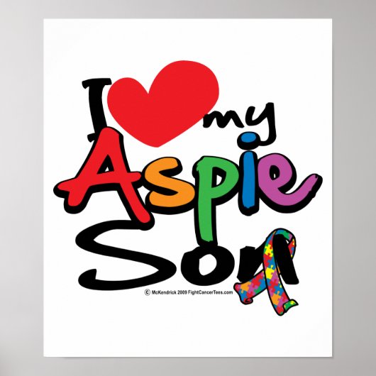 Ik hou van mijn Aspie zoon Poster (Voorkant)