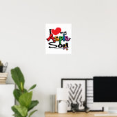 Ik hou van mijn Aspie zoon Poster (Thuiskantoor)