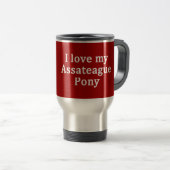 Ik hou van mijn Assateague Pony Reisbeker (Voorkant rechts)