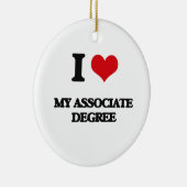 Ik hou van mijn associate graad keramisch ornament (Rechts)